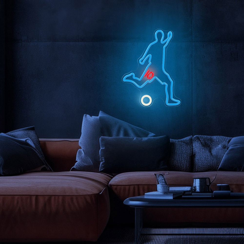 LED Neonbelysning 'Fotballspillere - USB-Drevet med Dimmerfunksjon