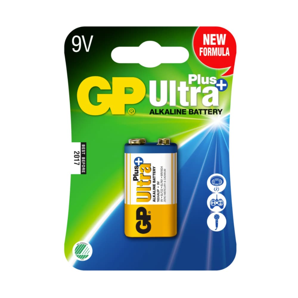 GP Ultra Plus Alkaline 9V 1-pk