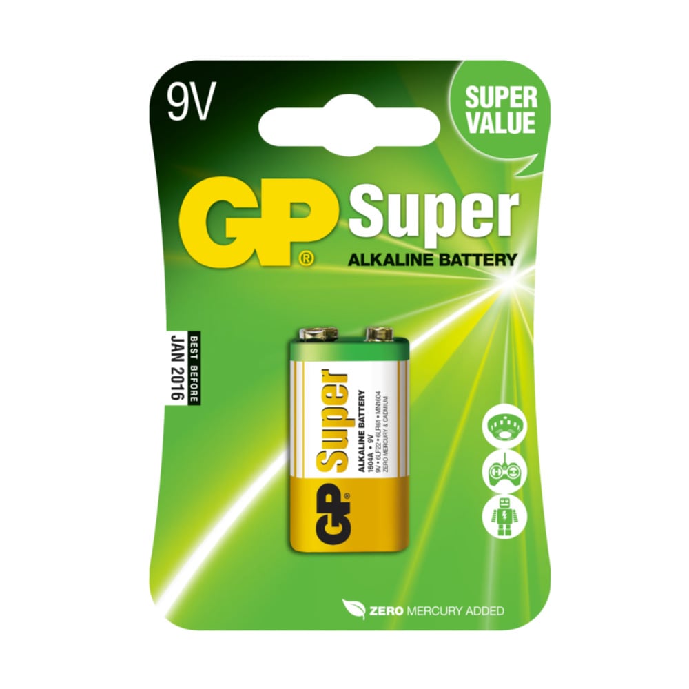 GP Super Alkaline 9V 1-pk