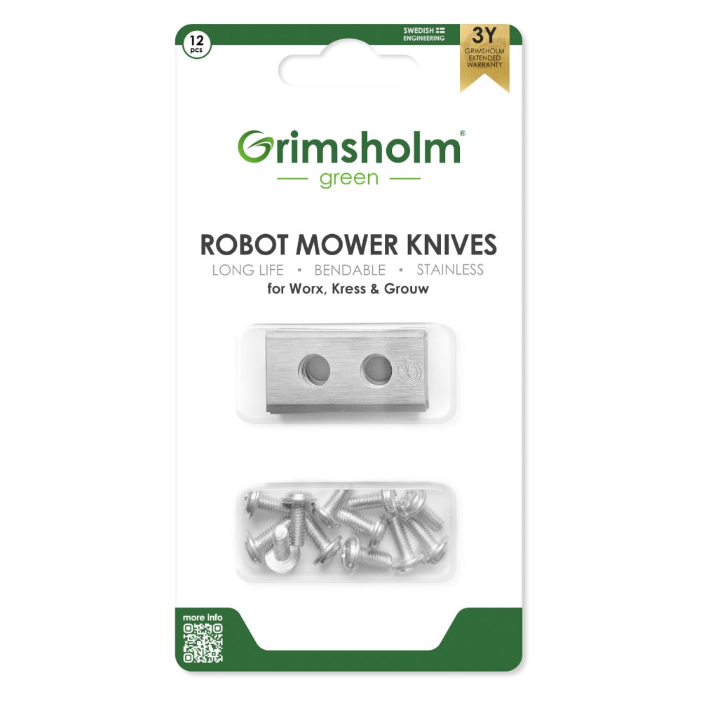 Kniver til Worx / Kress / Grouw robotgressklippere 12-pakning