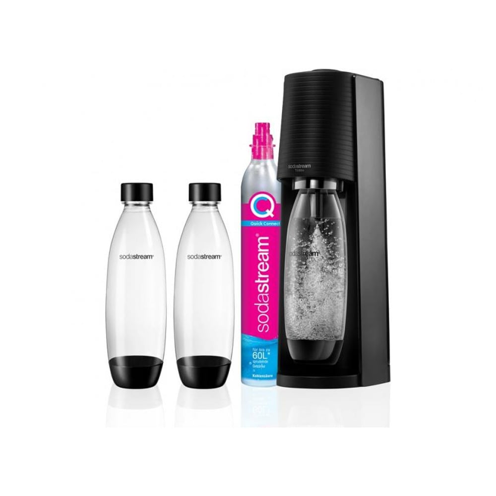 SodaStream Terra Pakke - Inkluderer 2 Flasker og 1 Kullsyrepatron for Hjemmebruk