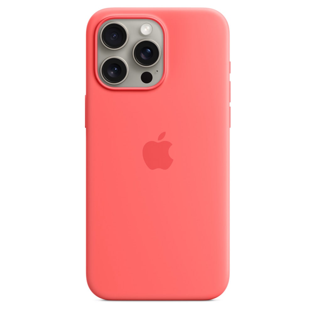 Apple silikonetui med MagSafe for iPhone 15 Pro Max - Guava