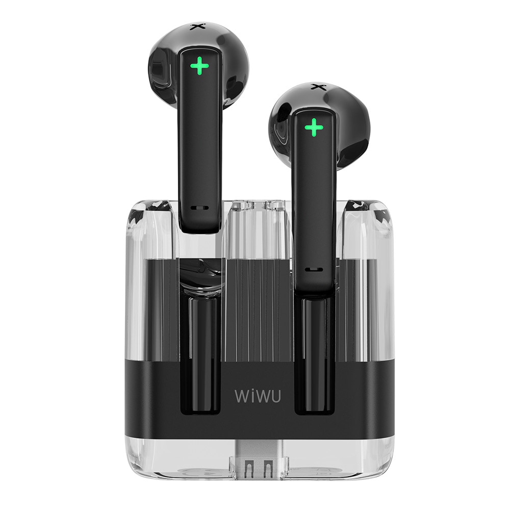 WIWU trådløst Bluetooth-hodesett TWS - svart
