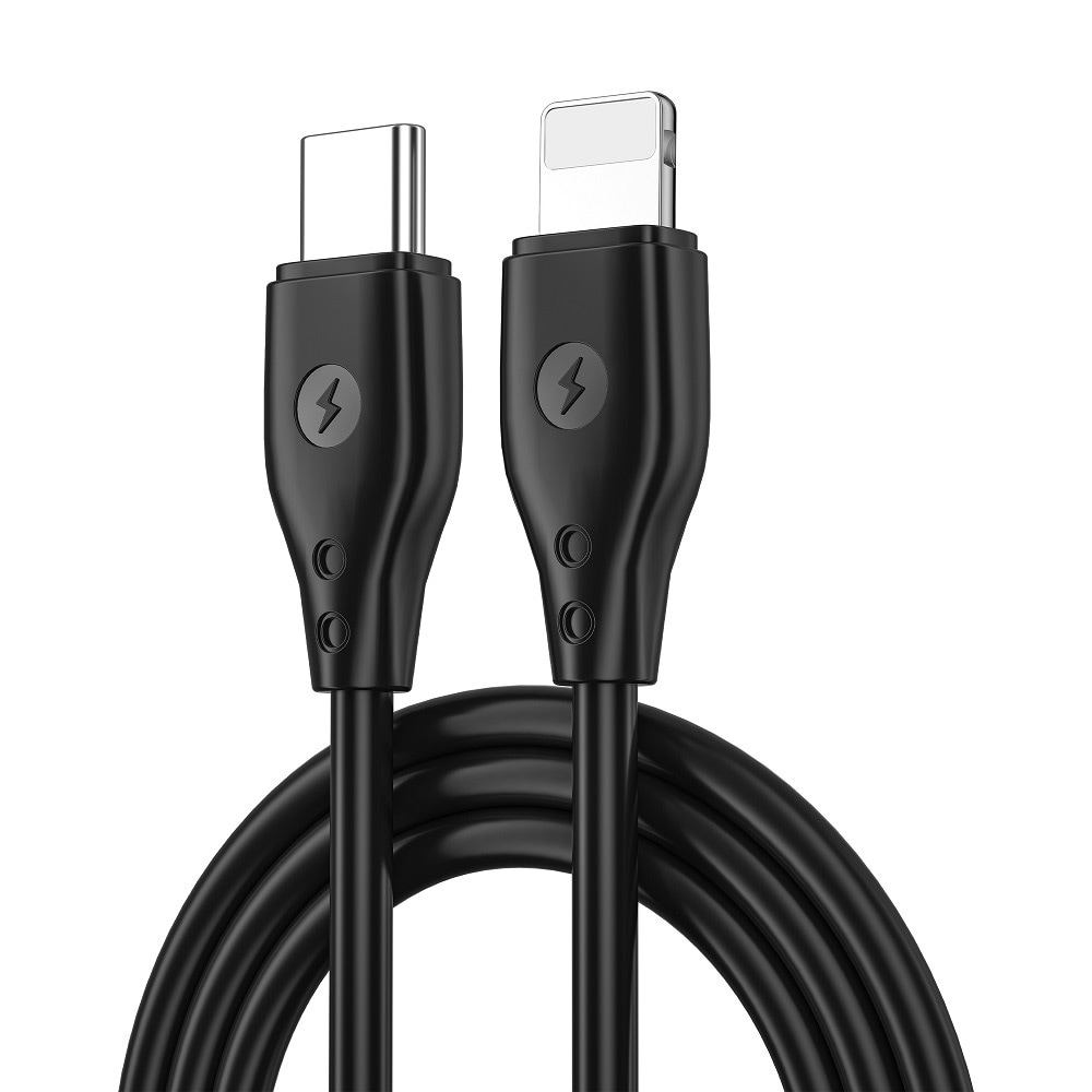 WIWU USB-kabel 30W USB-C - Lightning 1m - Svart
