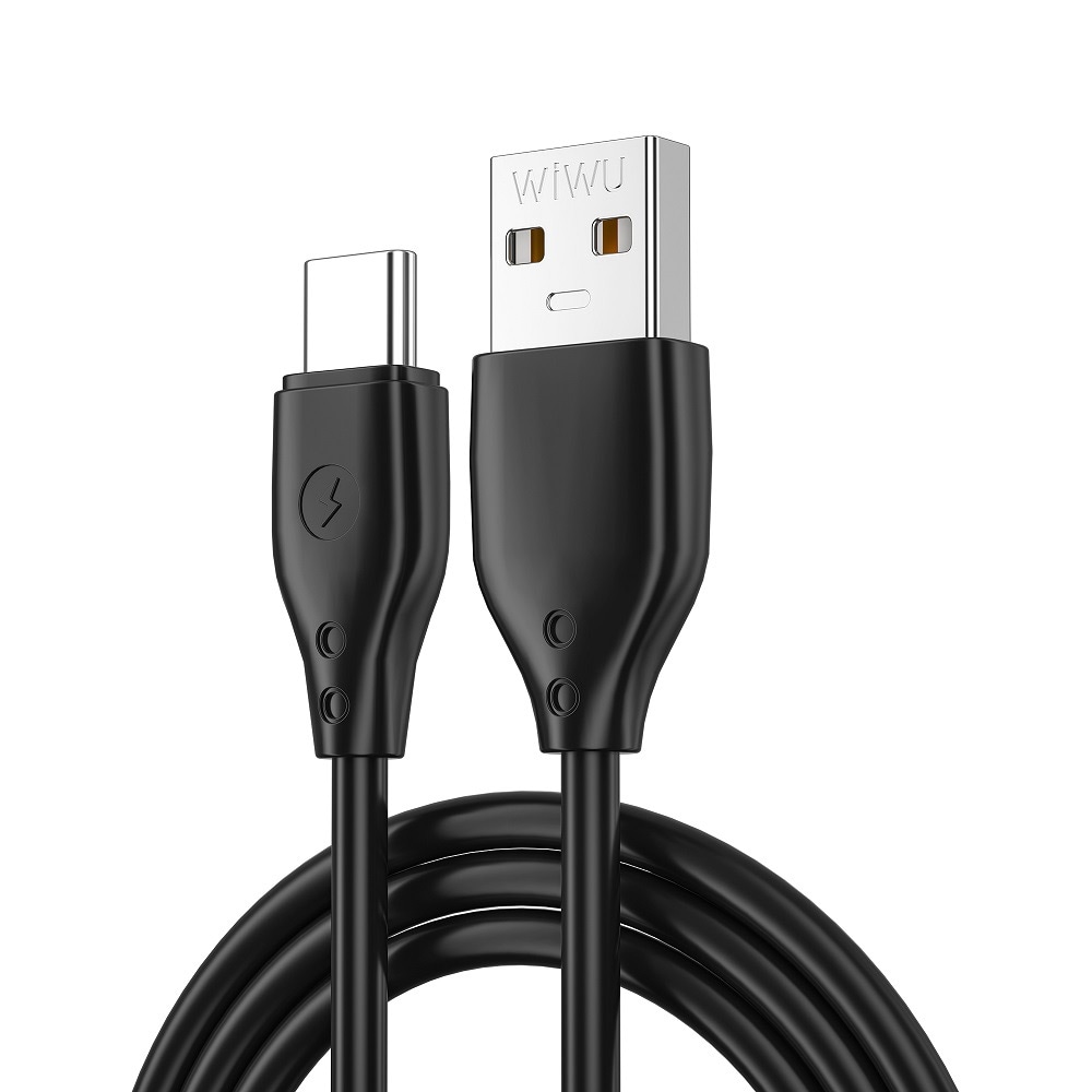 WIWU USB-kabel 2,4A USB til USB-C 1 m - svart