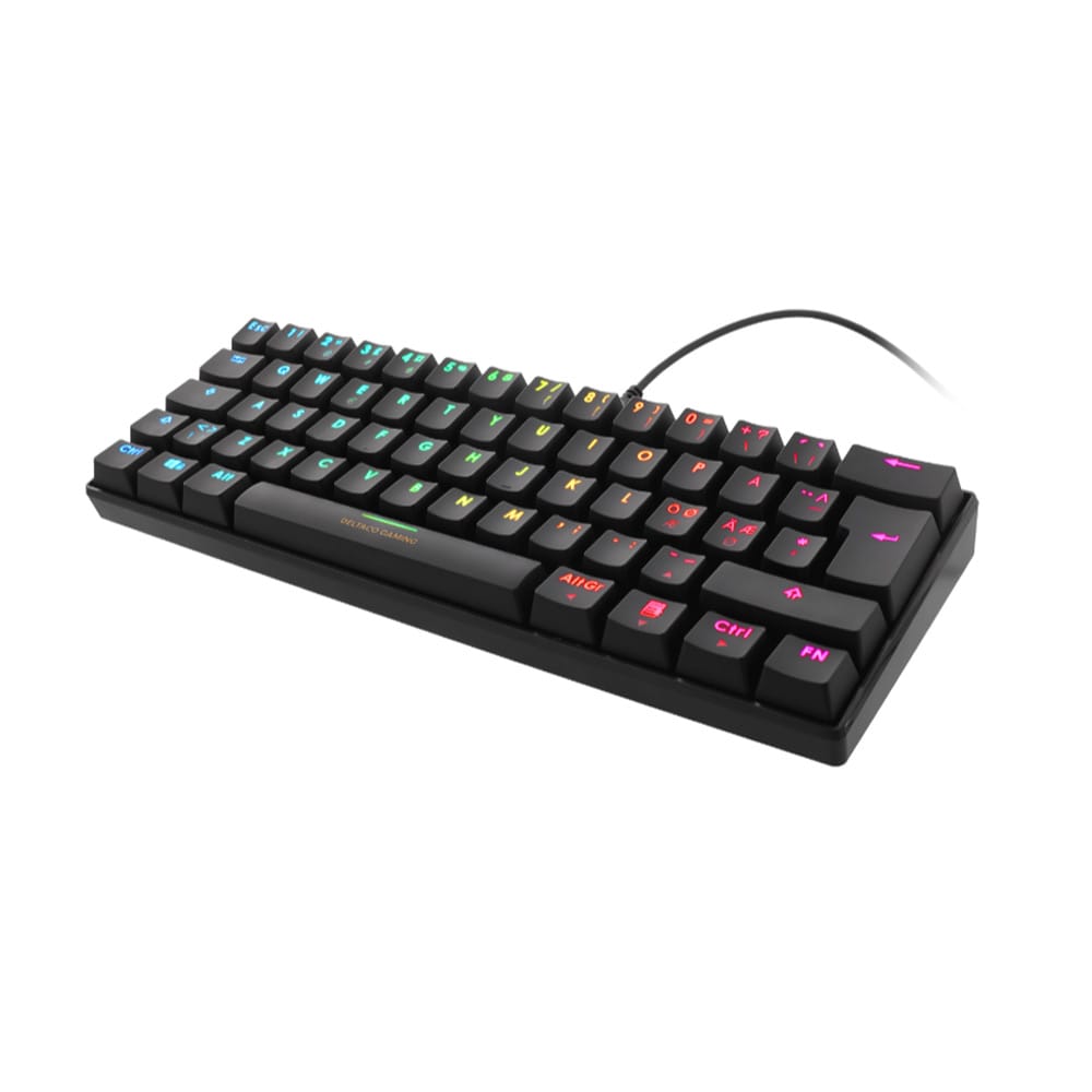 Kompakt Mekanisk Gaming-Tastatur med Tilpassbar RGB og Brune Brytere