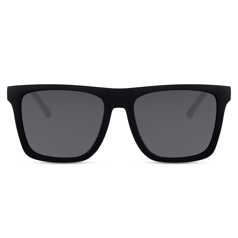 Sorte solbriller med mørkt glass