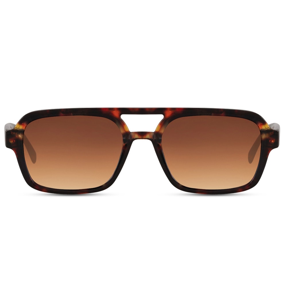 Brune solbriller med brunt glass