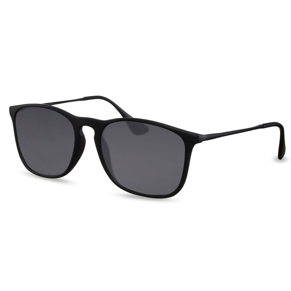 Sorte solbriller med mørkt glass