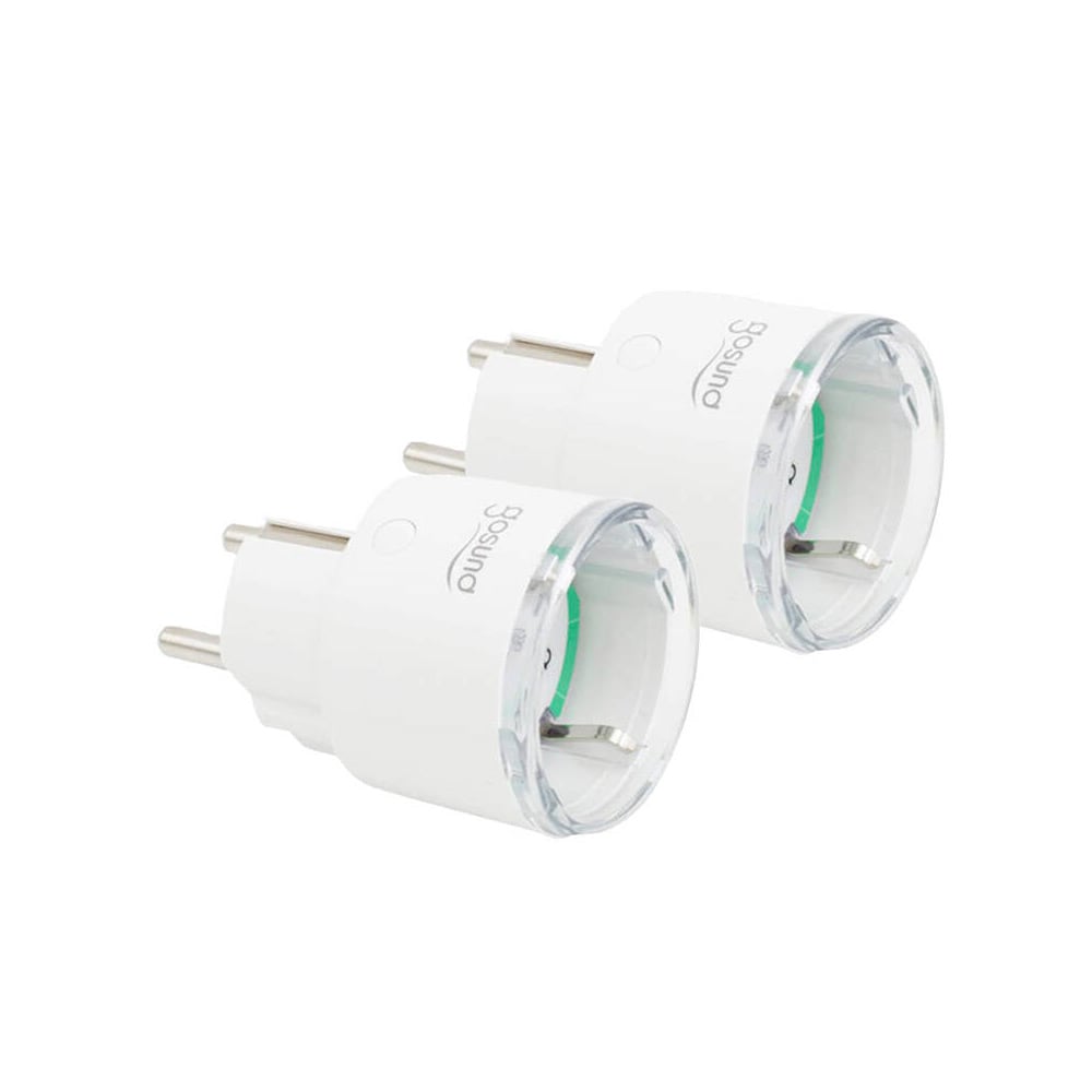 Gosund Wifi Smart Plug 16A - Smart stikkontakt Tuya-kompatibel 2-pakning