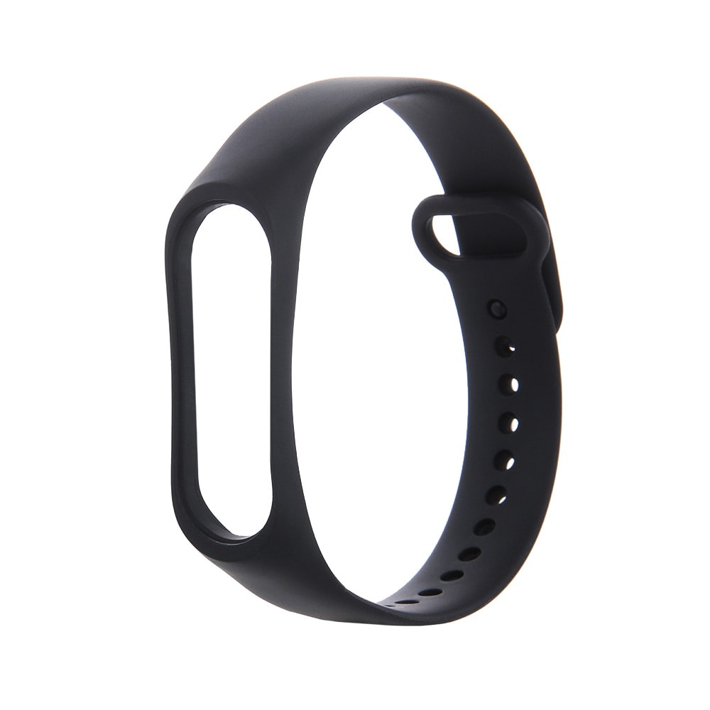 Slitesterkt silikonarmbånd for Xiaomi Mi Band 7 - Svart