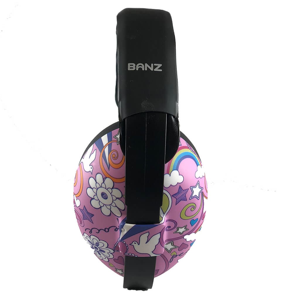 Banz hørselsvern for baby - Peace Pink
