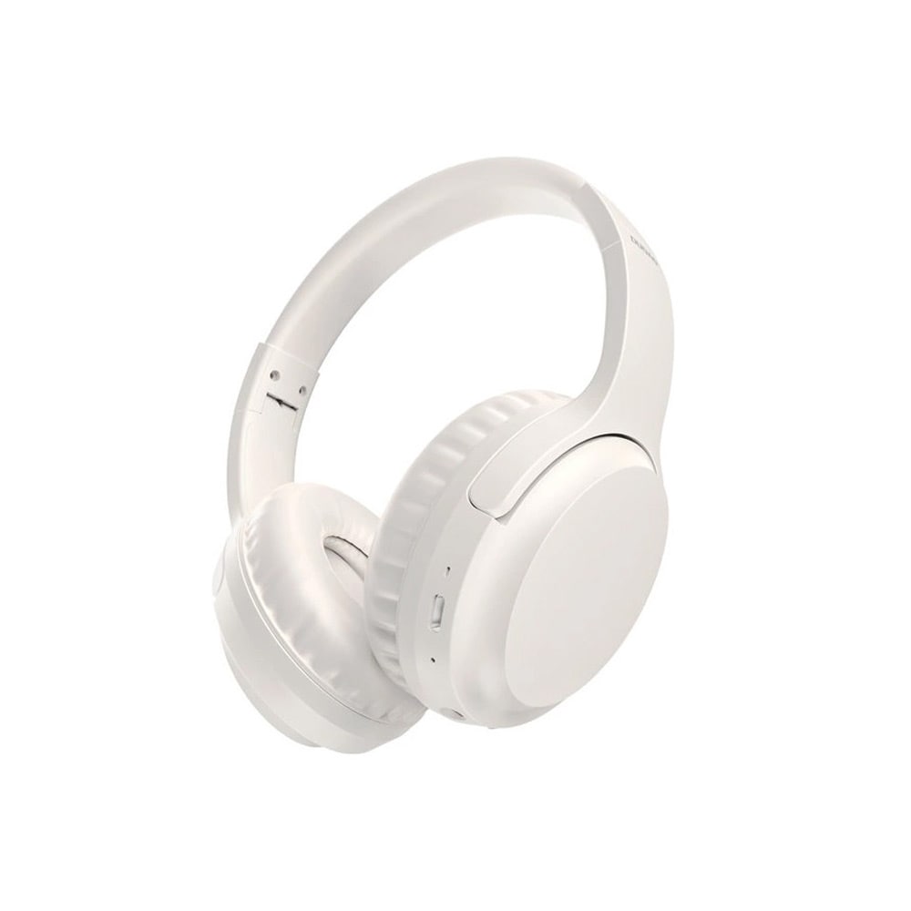 On-Ear Bluetooth-hodetelefoner med justerbar hodebøyle - Hvit