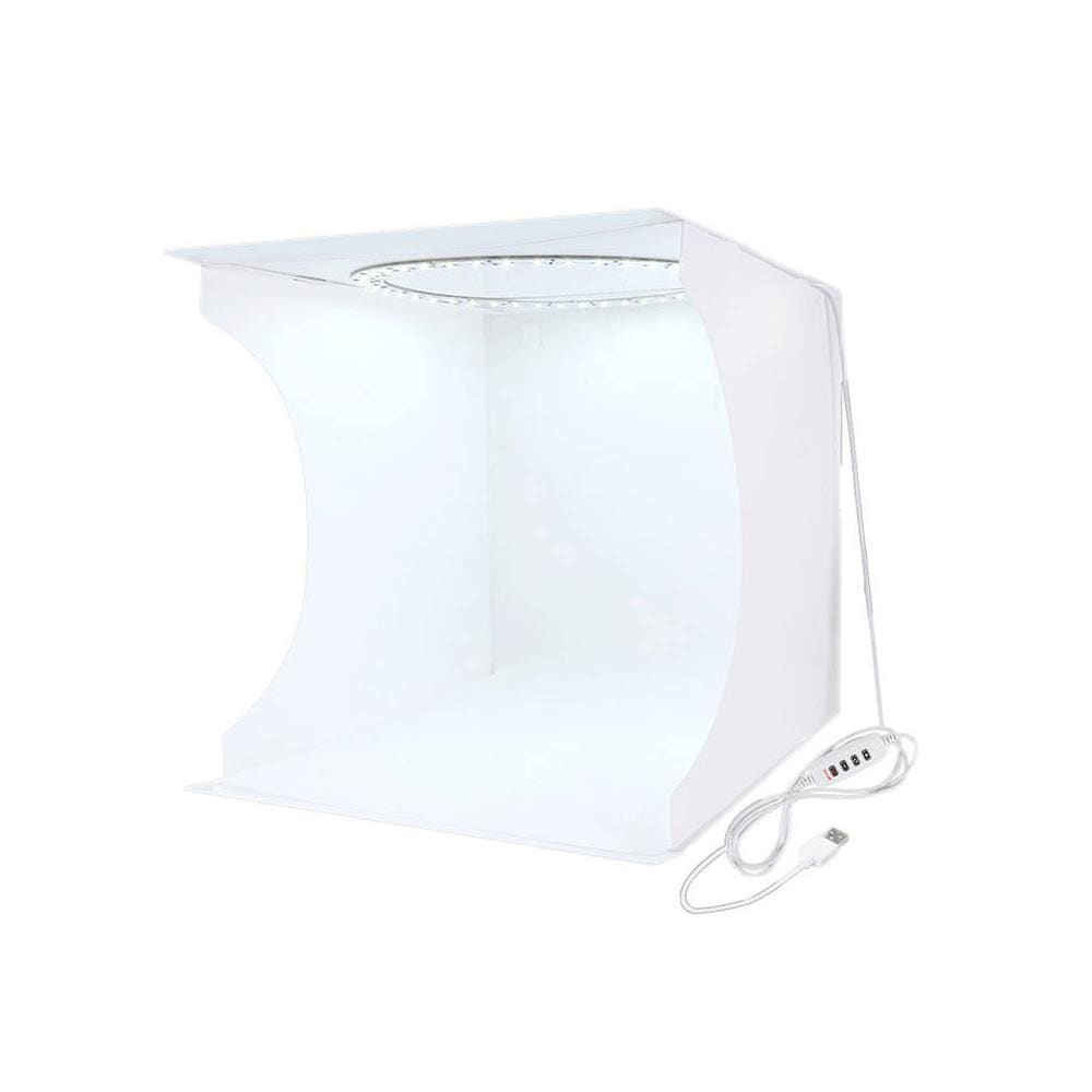 30 cm fotostudio med innebygd LED-belysning