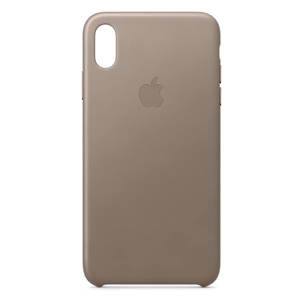 Apple lærveske MRWR2ZM/A for iPhone XS Max - Taupe