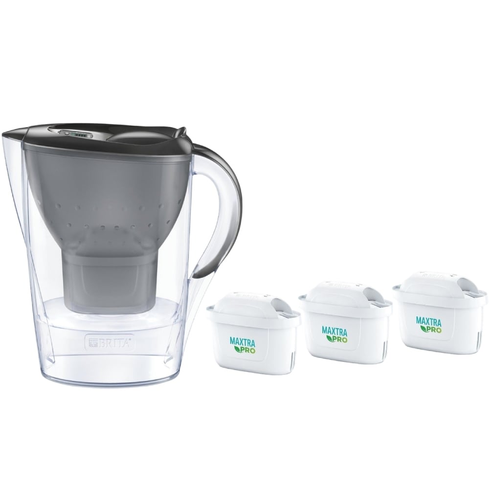 Brita Marella filterkanne 2,4 liter med 3 Maxtra Pro filterpatroner