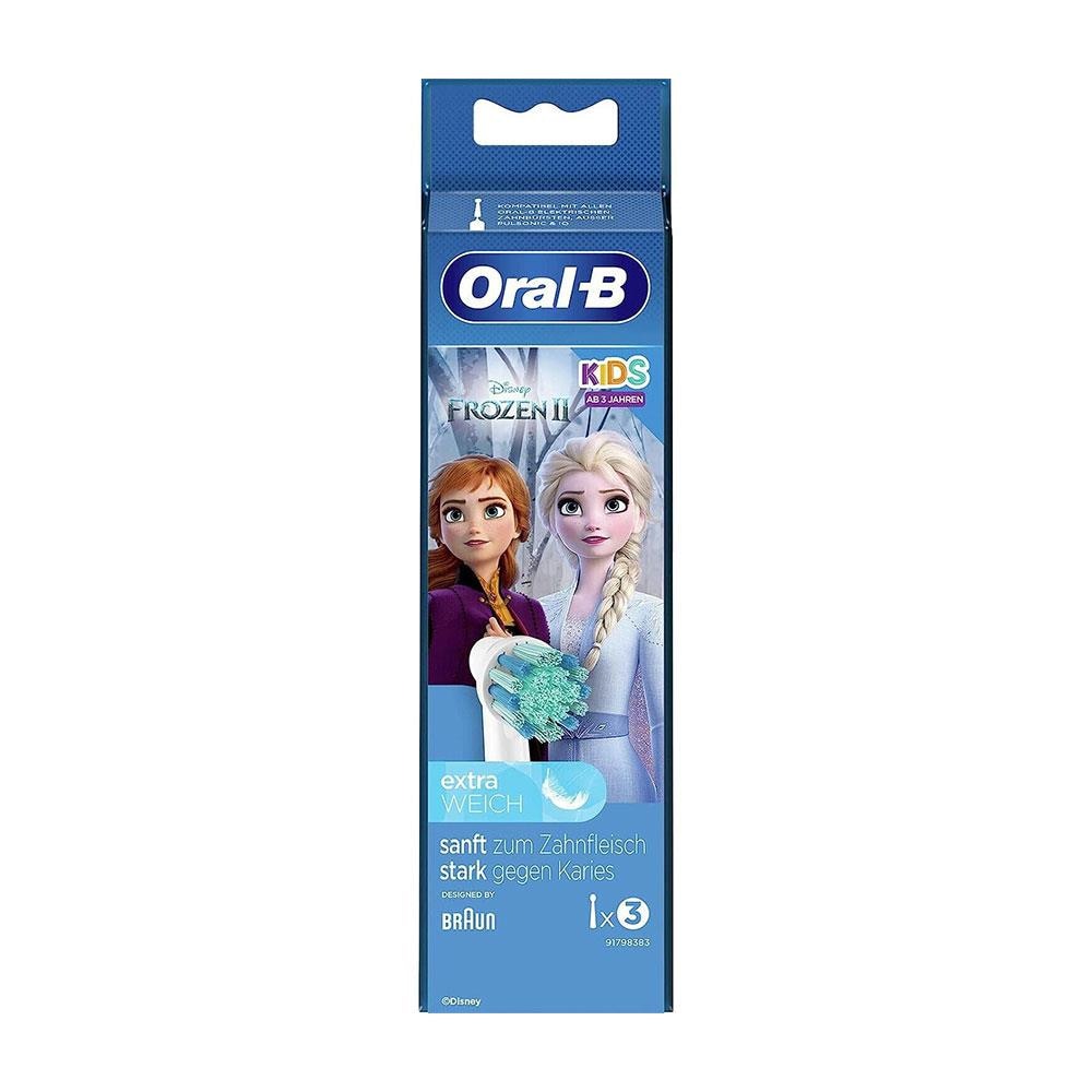 Oral-B Kids Frozen 2 tannbørstehoder med ekstra myk bust - 3-pakning