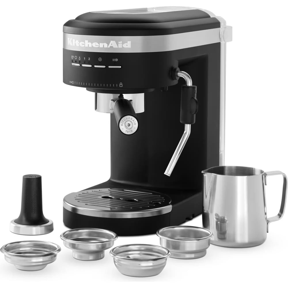 KitchenAid espressomaskin 5KES6403EBM med italiensk 15-bar pumpe