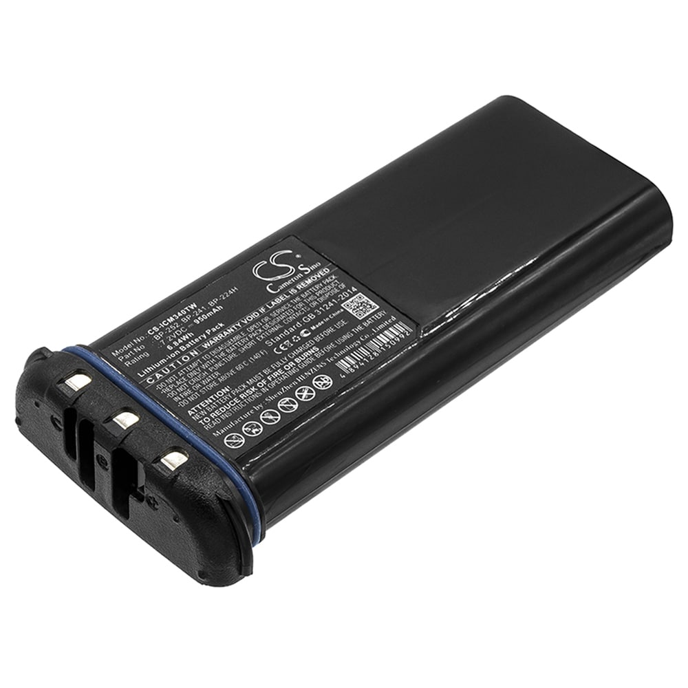 Li-ion-batteri for Icom IC-M35 med 950 mAh kapasitet