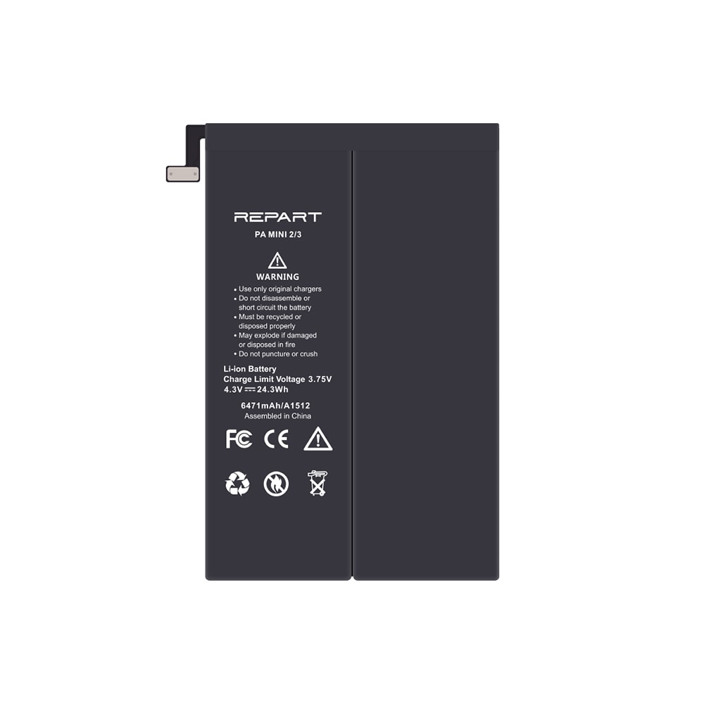 Li-Polymer batteri for Apple iPad Mini 2 / Mini 3 med 6471 mAh kapasitet