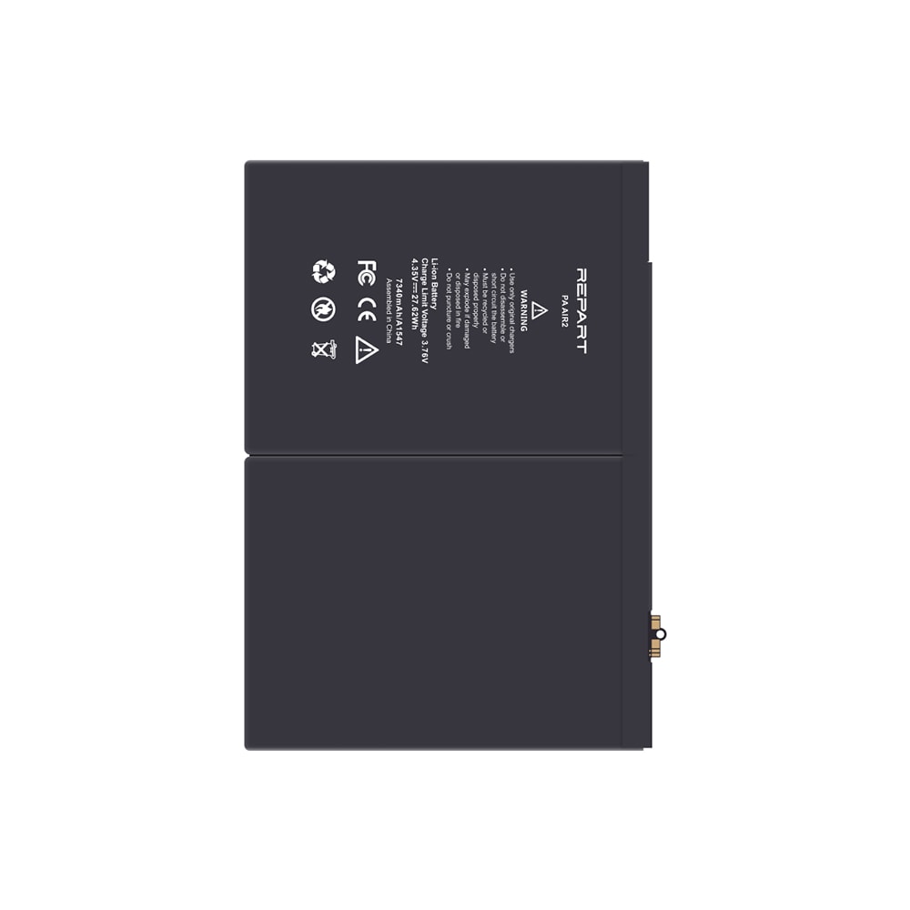 Batteri til Apple iPad Air 2 7340 mAh med smartbrikke og hurtiglading