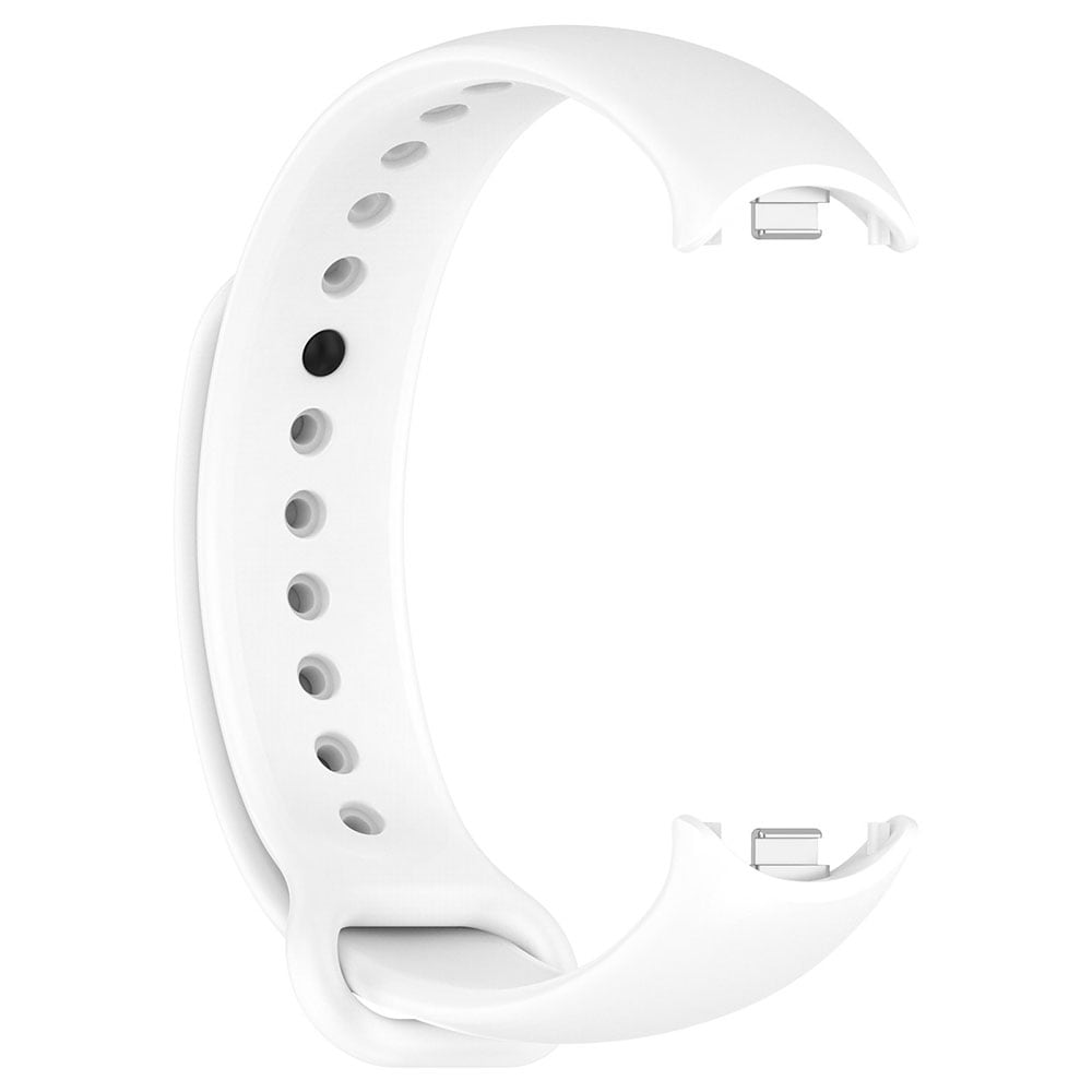 Silikonarmbånd for Xiaomi Smart Band 8 / Band 9 - Hvit