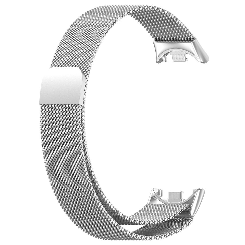 Magnetisk Milanese-armbånd for Xiaomi Smart Band 8 og 9 - Sølv