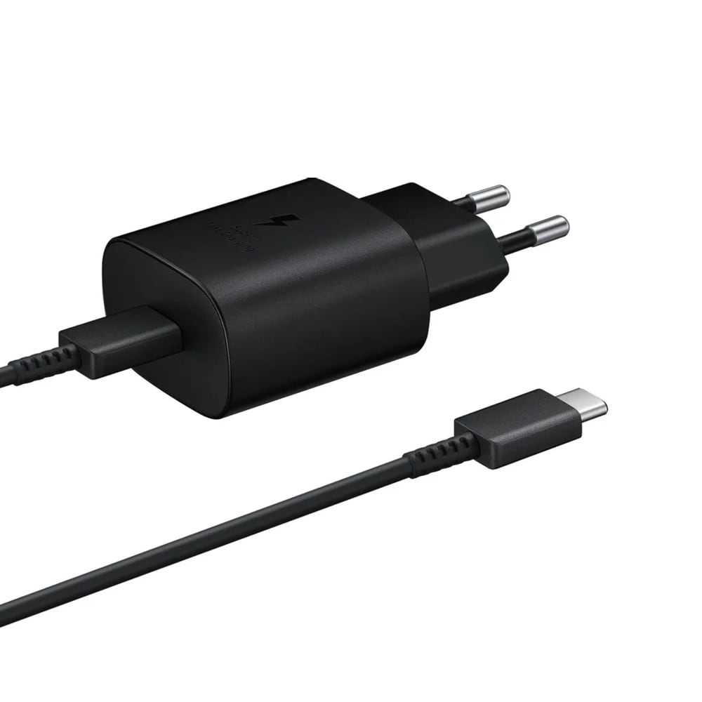 Samsung USB-C-lader 25W T2510XB med USB-C-kabel - svart