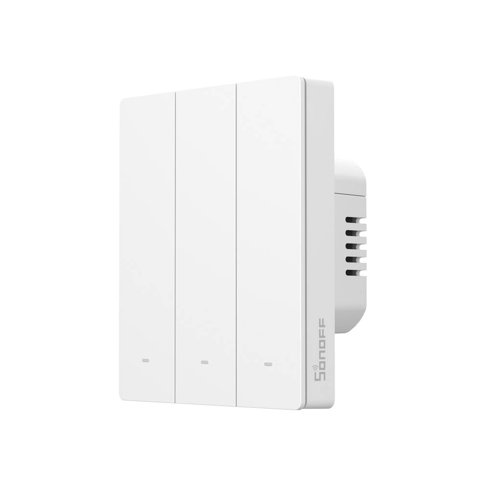 Wifi Smart 3-kanals veggbryter for ramme - Hvit