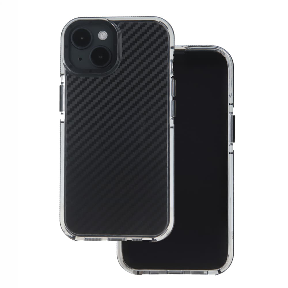 Svart etui til iPhone 16 Pro Max - karbonfiber