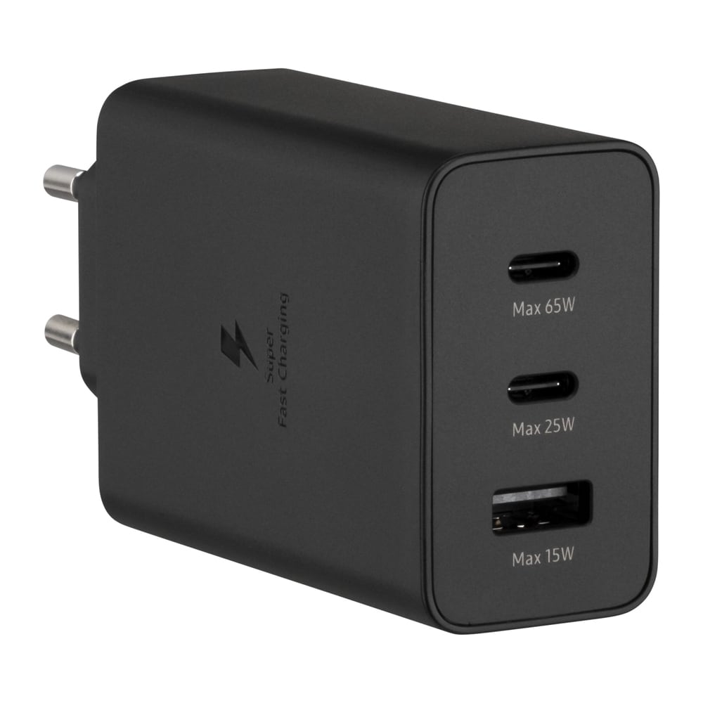 Samsung Power Adapter Trio 65W EP-T6530 med tre porter