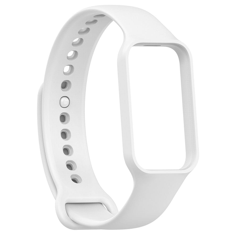 Silikonarmbånd for Xiaomi Band 8 Active - Hvit