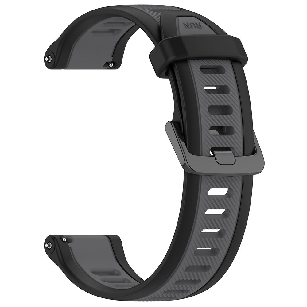 Silikonarmbånd til Garmin Forerunner 165 18 mm - Svart