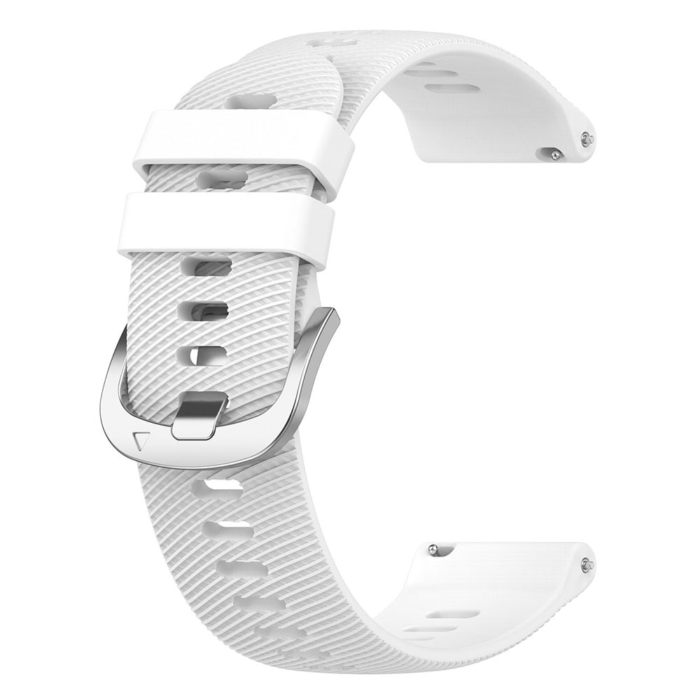 Silikonarmbånd til Garmin Forerunner 165 22 mm - Hvit