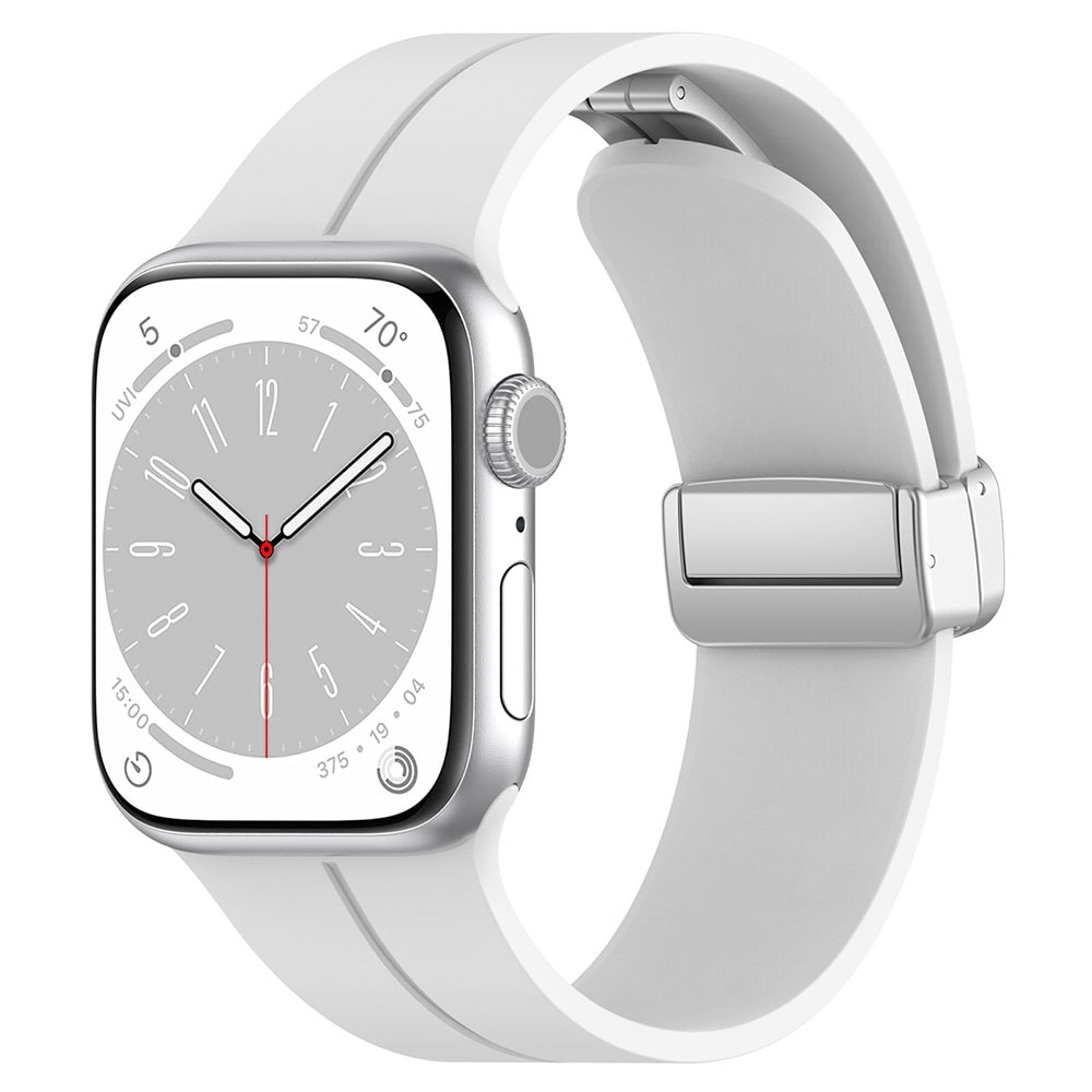 Magnetisk armbånd for Apple Watch Ultra 2 / Ultra 3 38/40/41 mm - Hvit