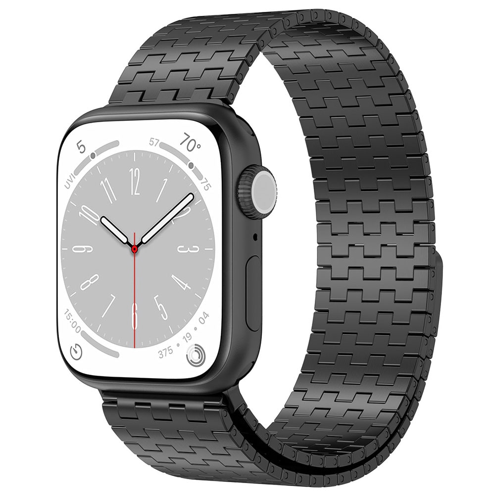 Metallarmbånd med magnet til Apple Watch 38/40/41 mm - Svart