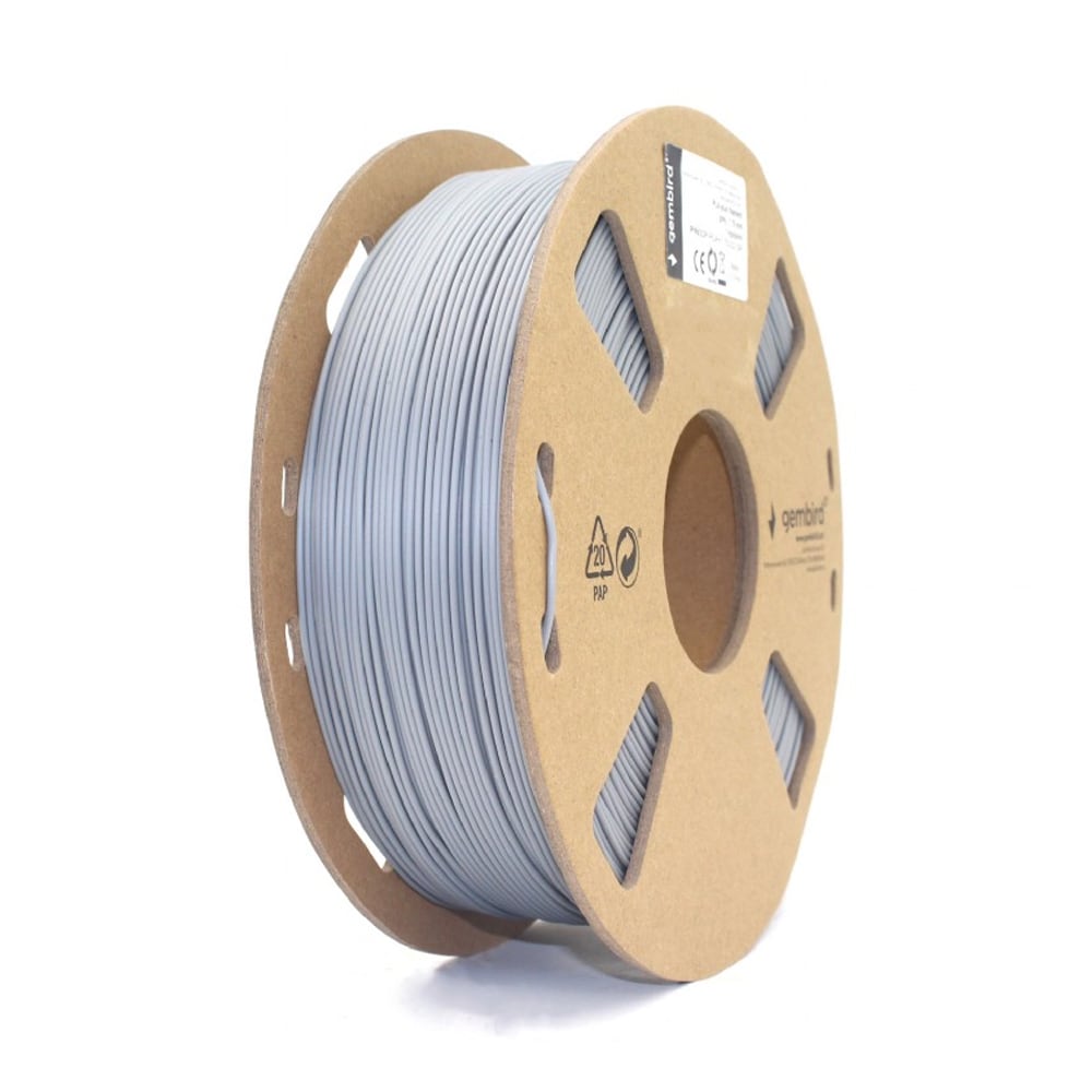 PLS Filament for 3D-skrivere 1,75 mm 1 kg - Grå