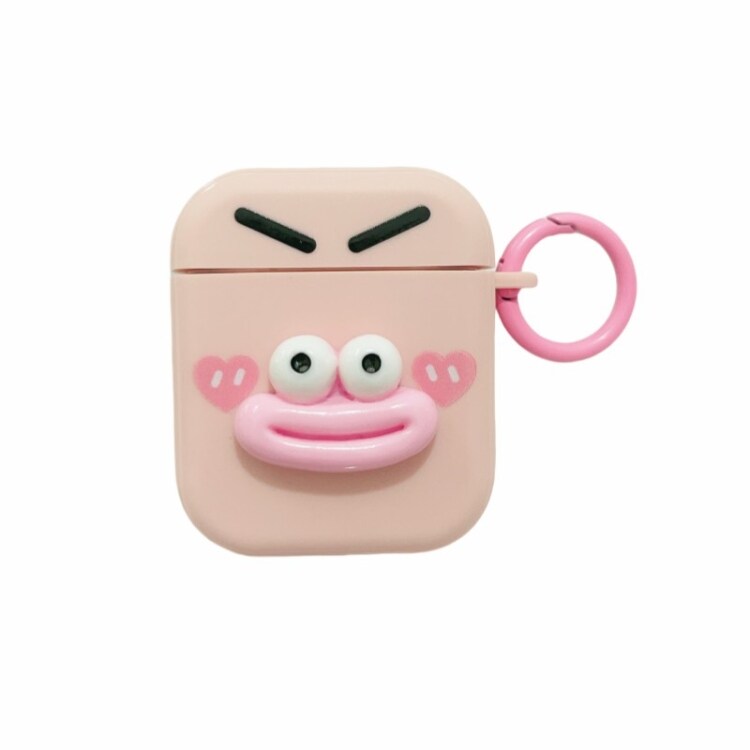 3D-emoji-etui for AirPods 1/2 - Rosa