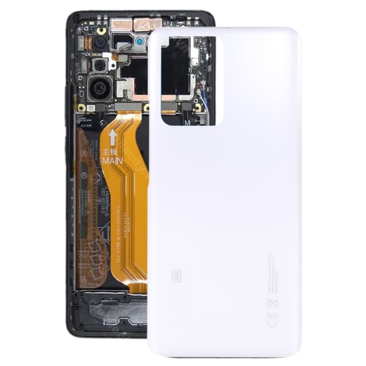 Glass bakdeksel for Xiaomi 11T / 11T Pro - Hvit