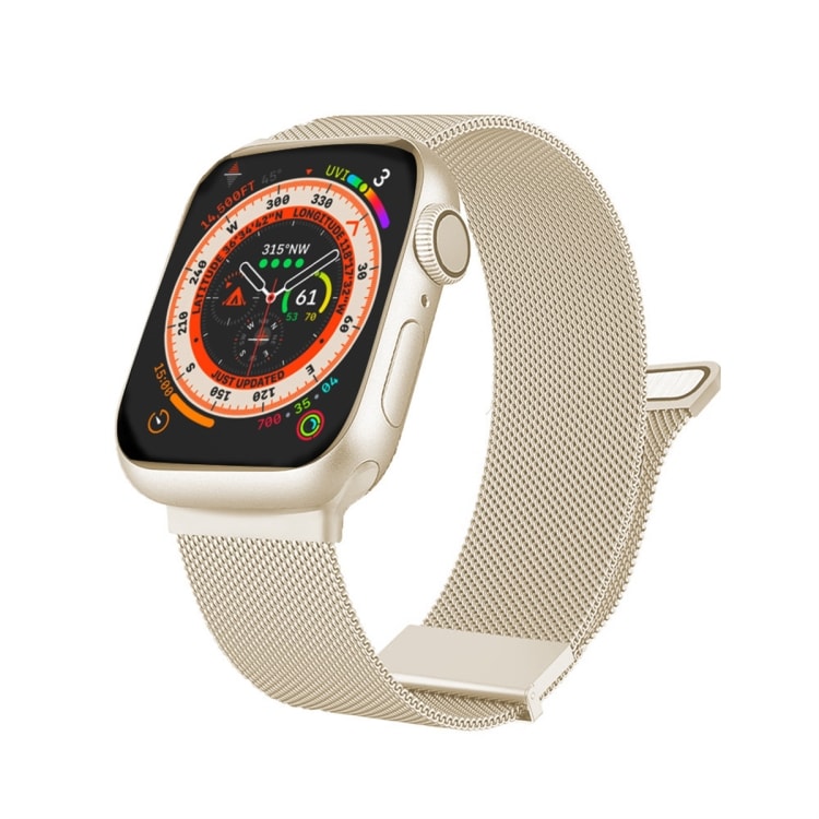 Metallarmbånd for Apple Watch 38 mm med justerbar passform - Starlight