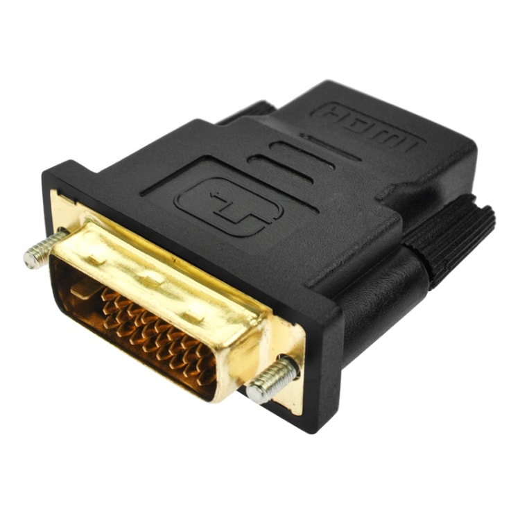 HDMI-adapter DVI-D hann til HDMI hunn for digital tilkobling