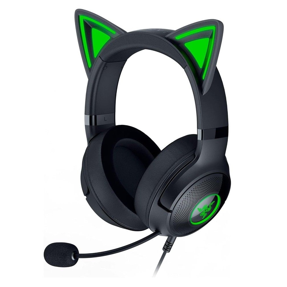 Razer Kraken Kitty V2 spillhodesett med RGB og katteører