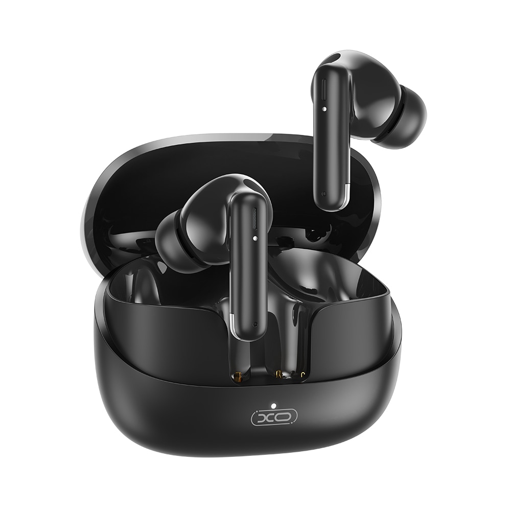 XO In-Ear Bluetooth-hodesett med lader - svart