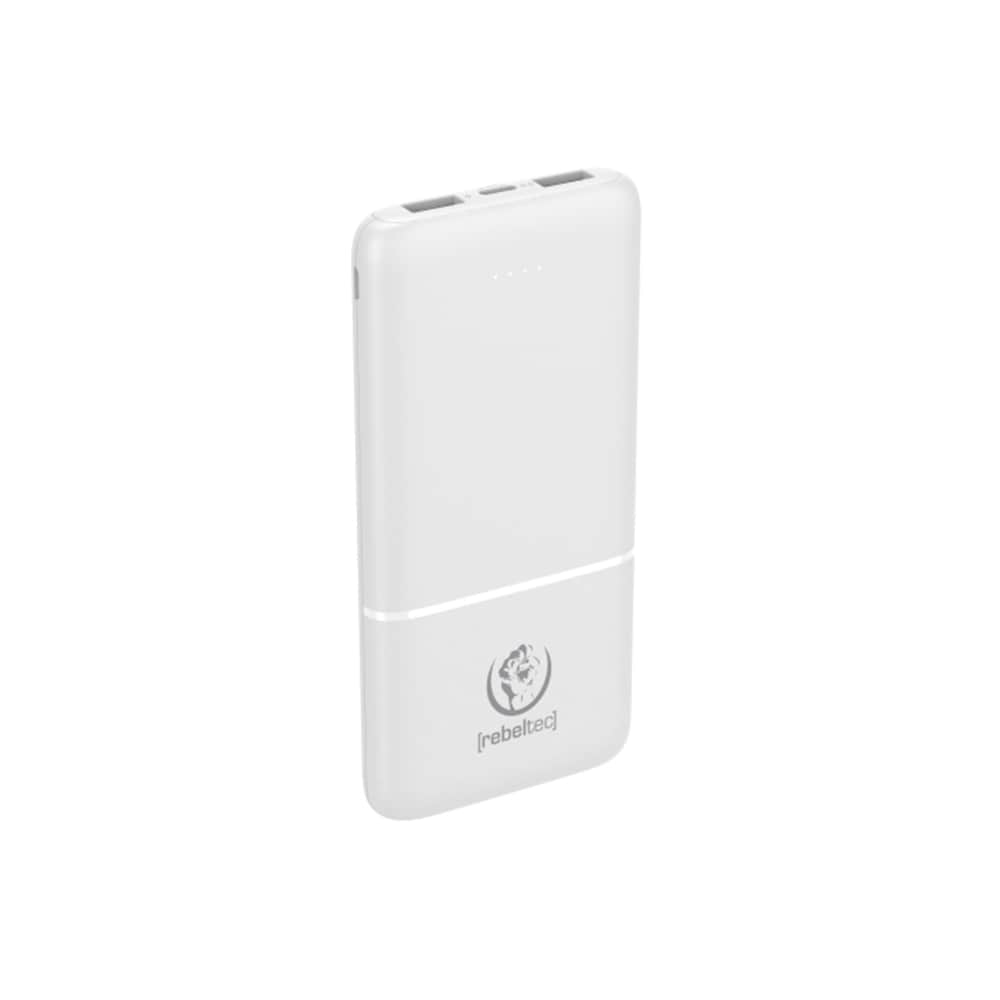 Rebeltec P10 Powerbank 10000 mAh - Hvit