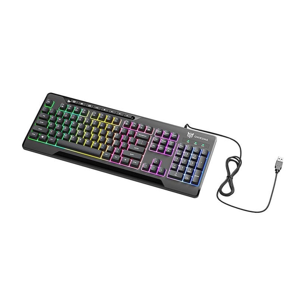 Onikuma RGB-gamingtastatur G32 med 104 taster og membranbryter