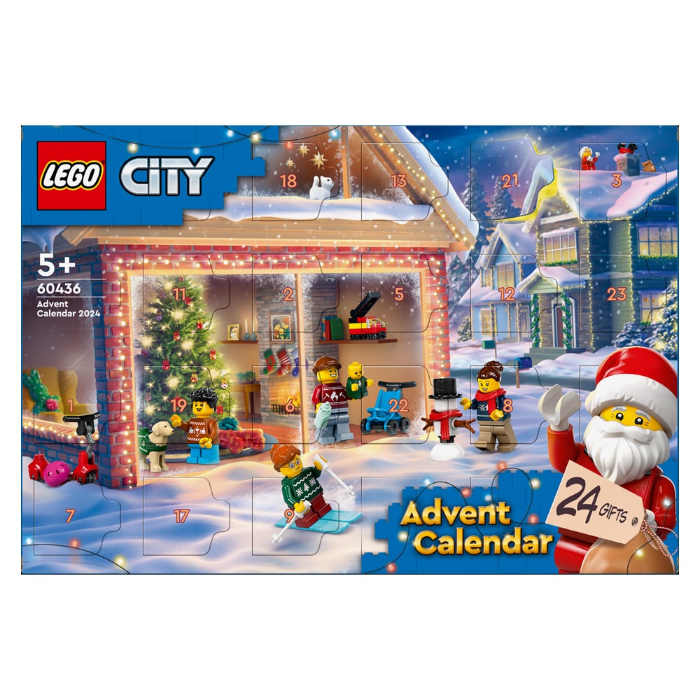 LEGO City 2024 adventskalender med 24 byggbare overraskelser