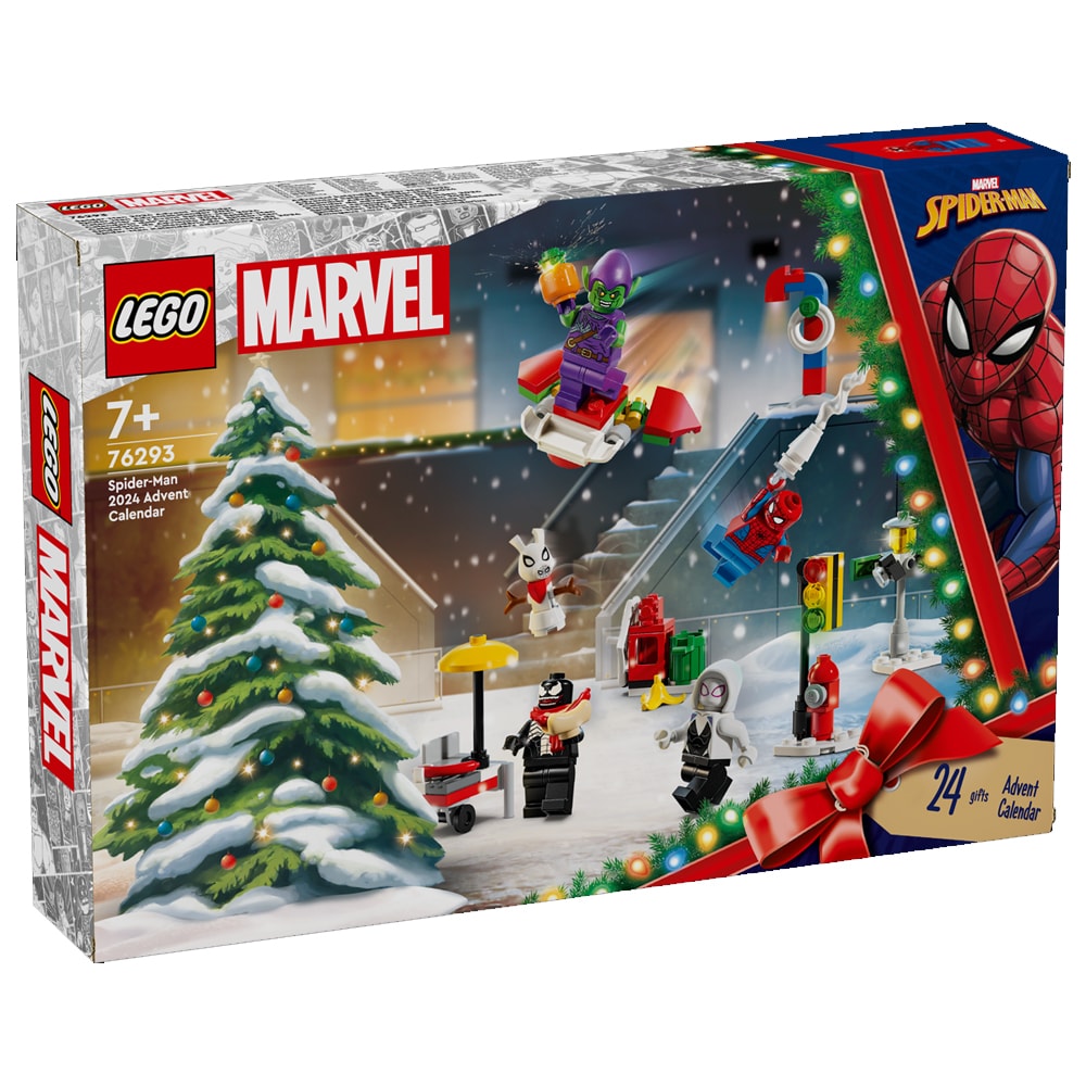 LEGO Marvel Adventskalender - Spider-Man 2024 med superheltoverraskelser som kan bygges