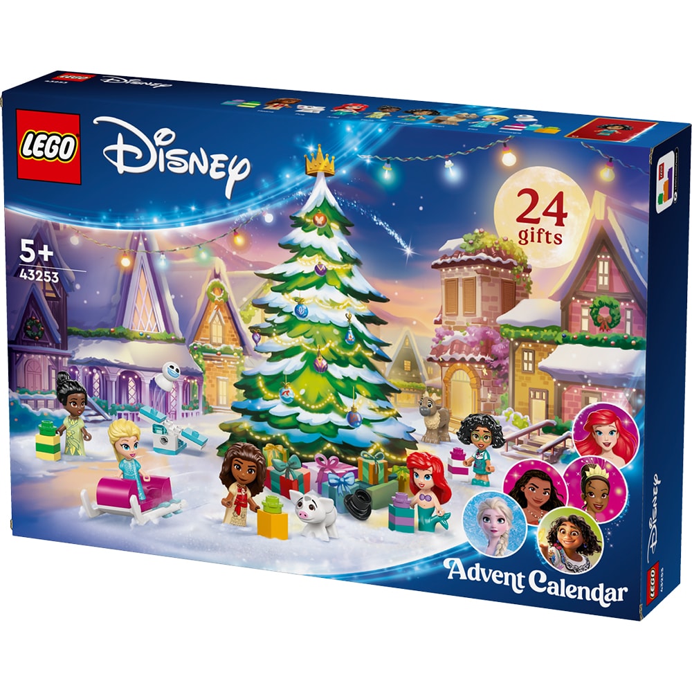 LEGO Disney 2024 Adventskalender med 24 magiske overraskelser som kan bygges