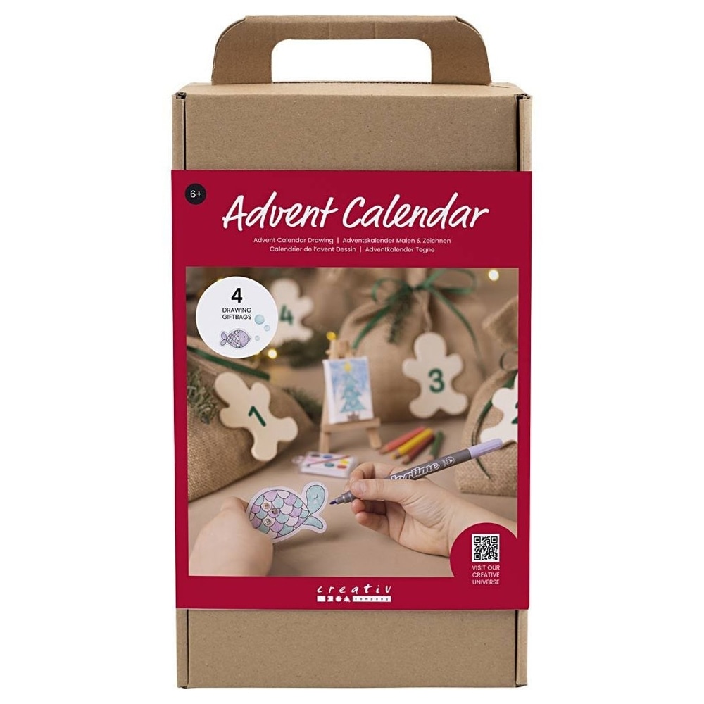 Adventskalender DIY - Maling med 24 kreative prosjekter