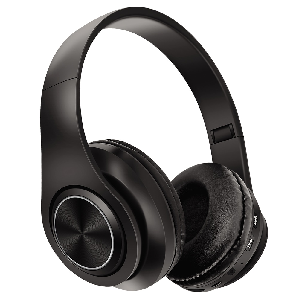 United over-ear Bluetooth-hodetelefoner med sammenleggbar design og TWS- funksjon - Svart